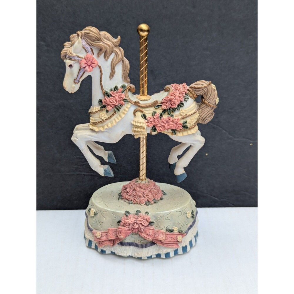 Heritage House Melodies County Fair Collection Carousel Horse Try To Remember